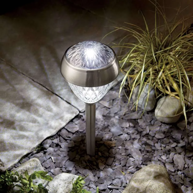 Borne solaire 2 leds sur pied 