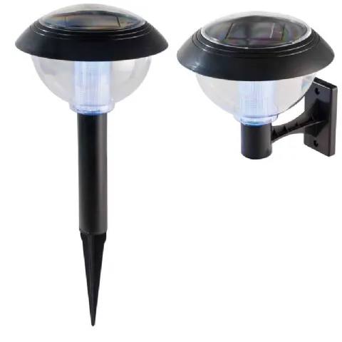Borne solaire grand angle 2 pcs 12 leds