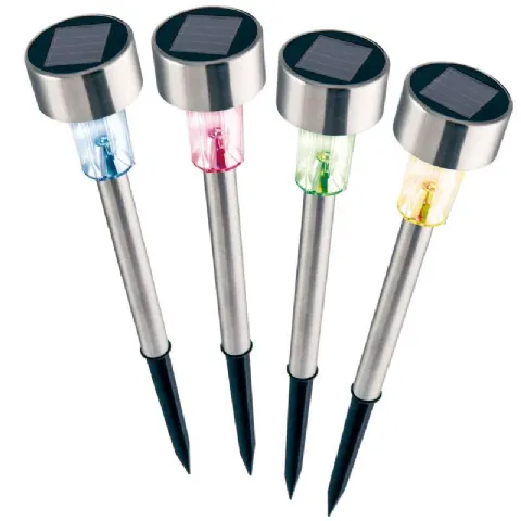 Borne solaire multicolore 4 pièces