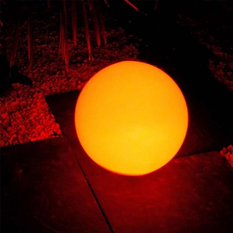 Boule solaire multicolore+télécommande Ø 30 cm