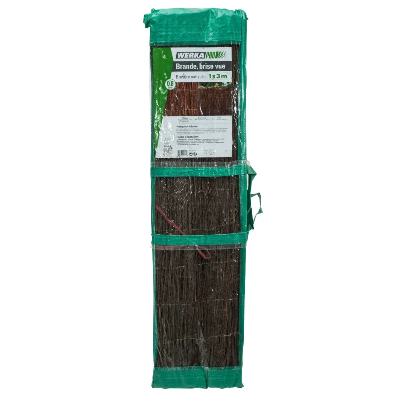 Brise vue brande de bruyère 800g/m² (1x3m) Werkapro