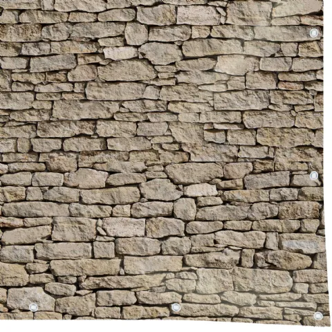Brise vue motif pierre 160g/m² Werkapro