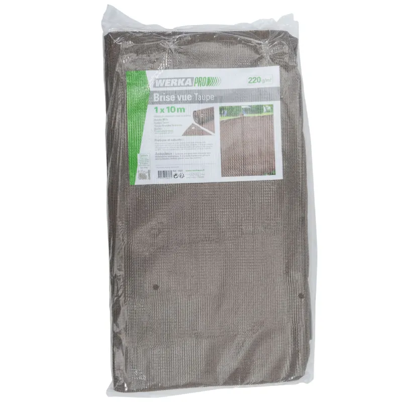 Brise vue taupe 220g/m² Werkapro 