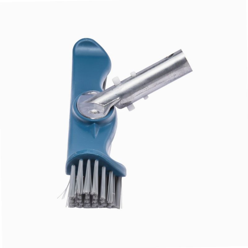 BAYROL BROSSE PAROI INOX 45CM INCURVÉE AVEC POILS EN ACIER INOXYDABLE