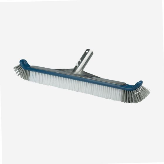 Brosse Paroi Piscine BAYROL 50cm - Poils Caoutchouc, Manche Aluminium, Pour Liner Et Coque + 10 Tests Offerts