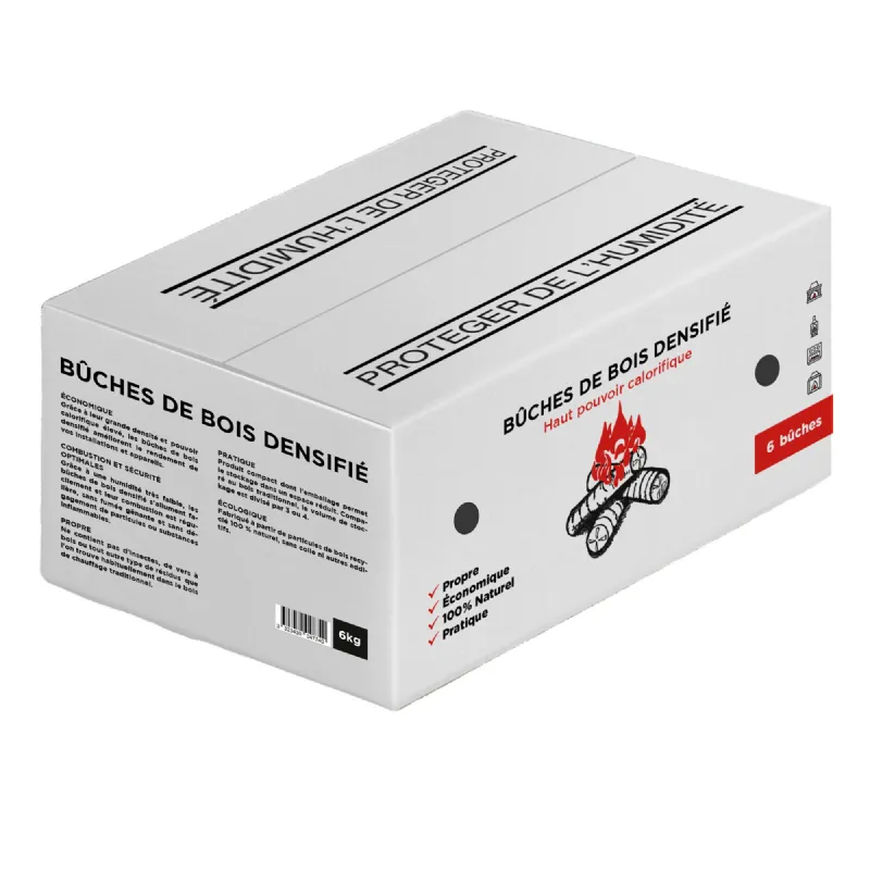 Bûche calorifique densifiée (6 pcs)
