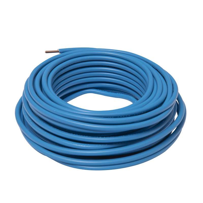 Câble électrique HO7V-U 2,5mm² bleu 10m 