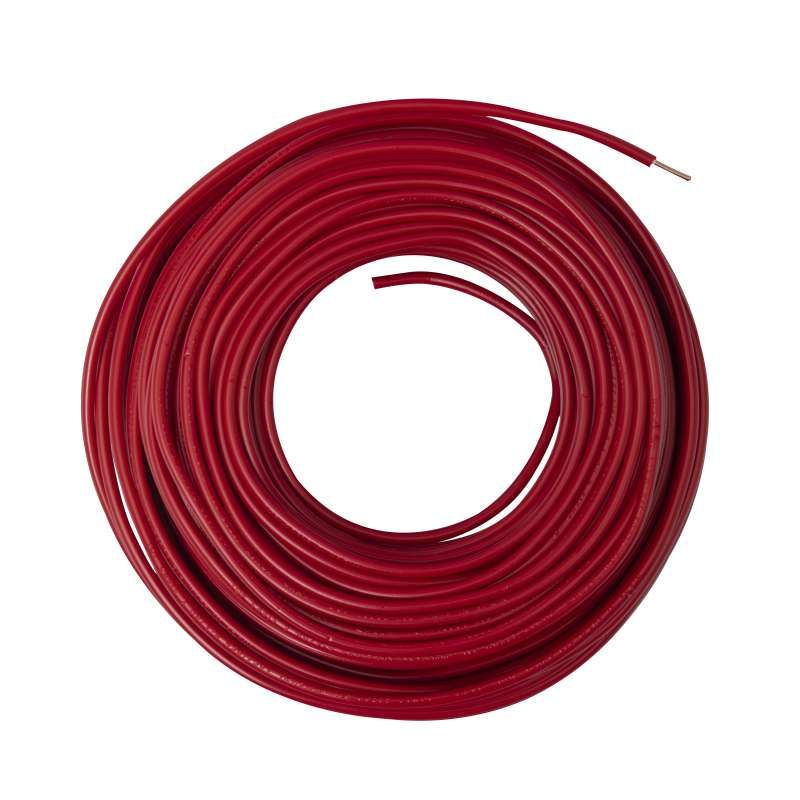 Câble électrique HO7V-U 1,5 mm² rouge 25 m 