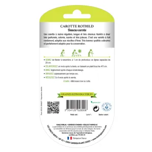 Carotte Rothild bio Les Doigts Verts
