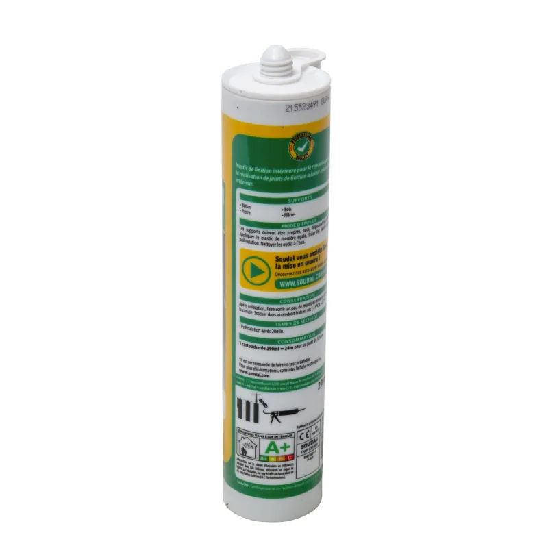 Mastic Acrylique De Finition Intérieure Blanc 290ml - Mr.Bricolage