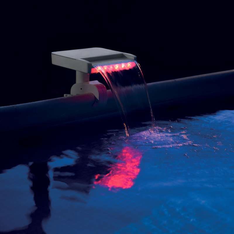 Fontaine cascade pour piscine LED Intex