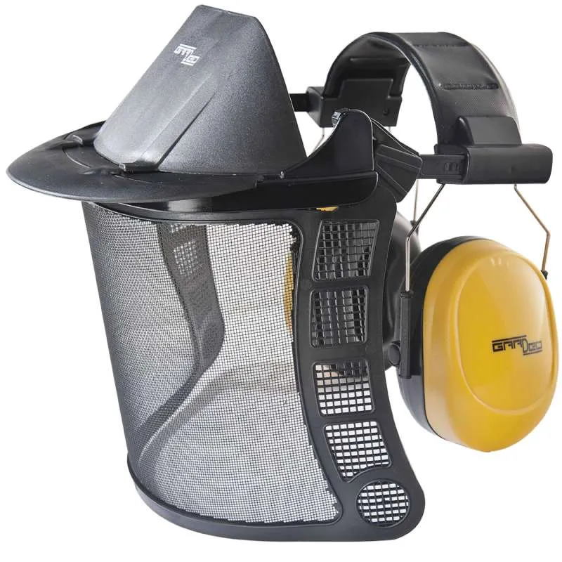 Casque anti bruit avec visière