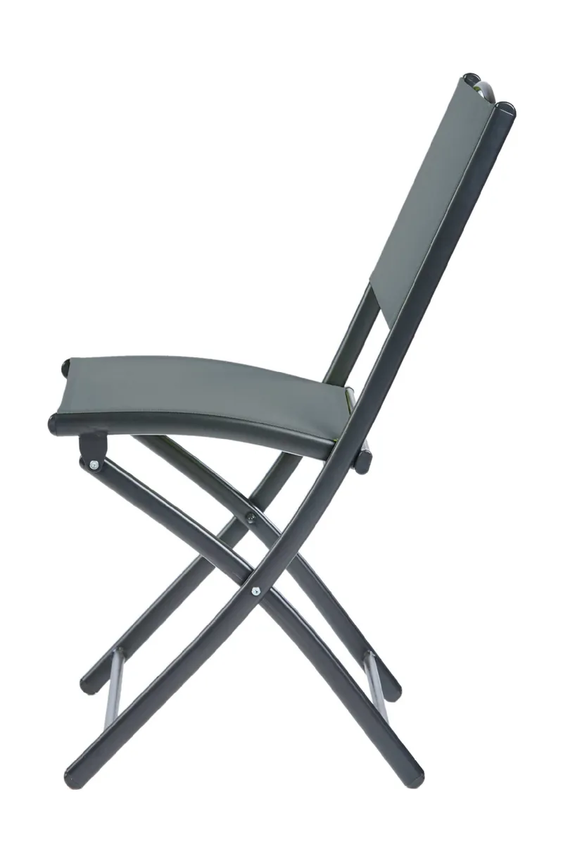 Chaise pliante  alu gris anthracite
