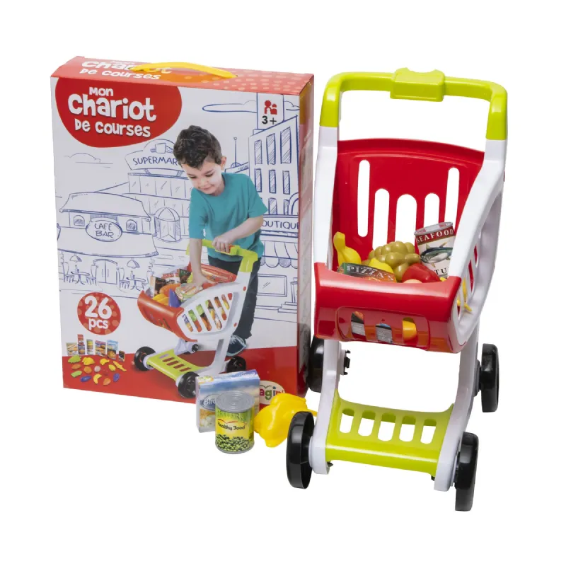 Chariot de course fruits et légumes