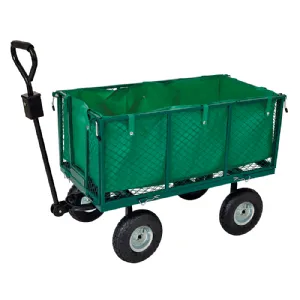 Chariot remorque de jardin grillagé Werkapro