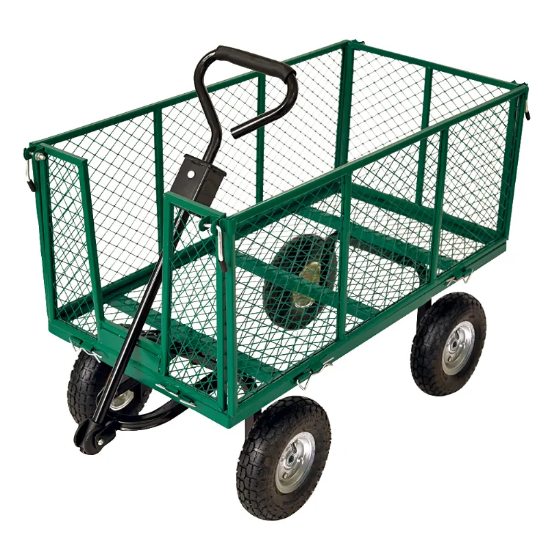 Chariot remorque de jardin grillagé Werkapro