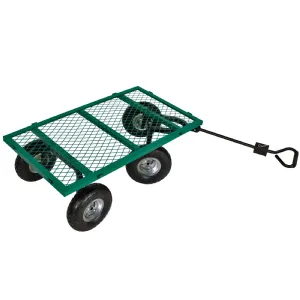 Chariot remorque de jardin grillagé Werkapro