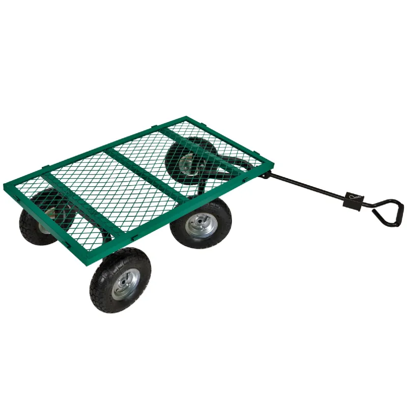 Chariot remorque de jardin grillagé Werkapro