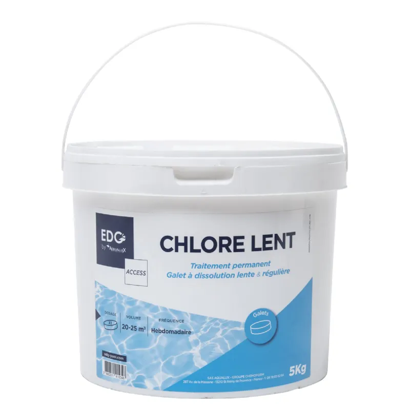 Chlore lent galets pour désinfection Diall 1kg