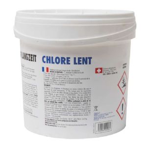 Chlore lent galets 250g en seau de 5 kg