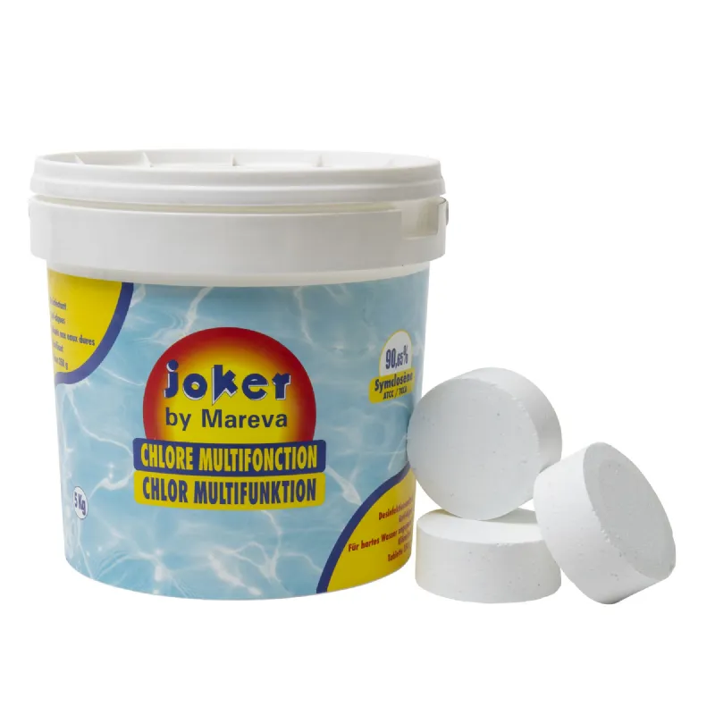 Chlore multifonction 5kg galet de 250g