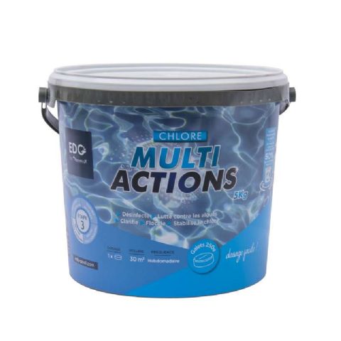 Chlore multiactions 250g galet 5 kg 
