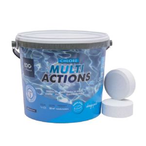 Chlore multiactions 250g galet 5 kg 