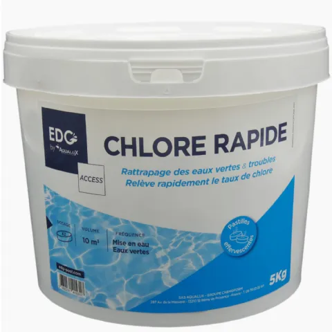 Chlore rapide 5kg EDG (en pastilles)