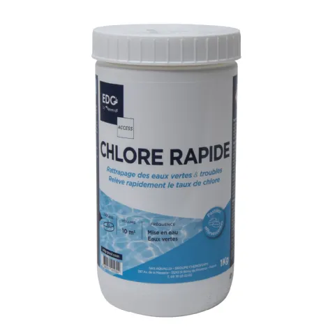 Chlore rapide pastilles 25gr 1kg