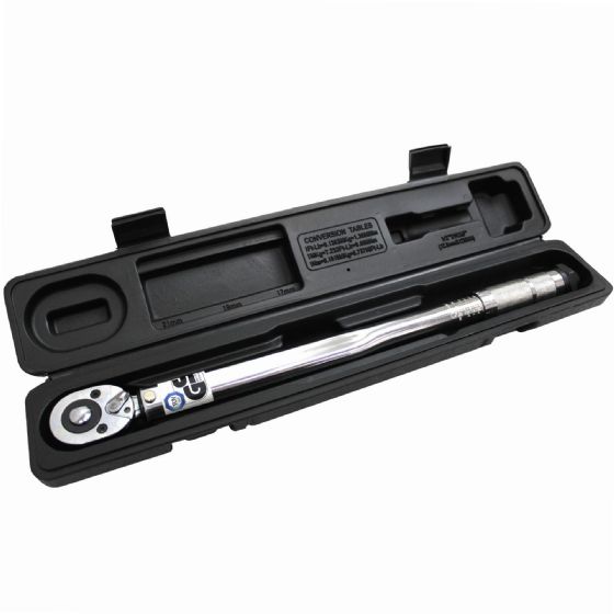 Clé dynamométrique 1/2 Clef rotative avec 3 embouts 17-19-21mm 28-210nm et boîte