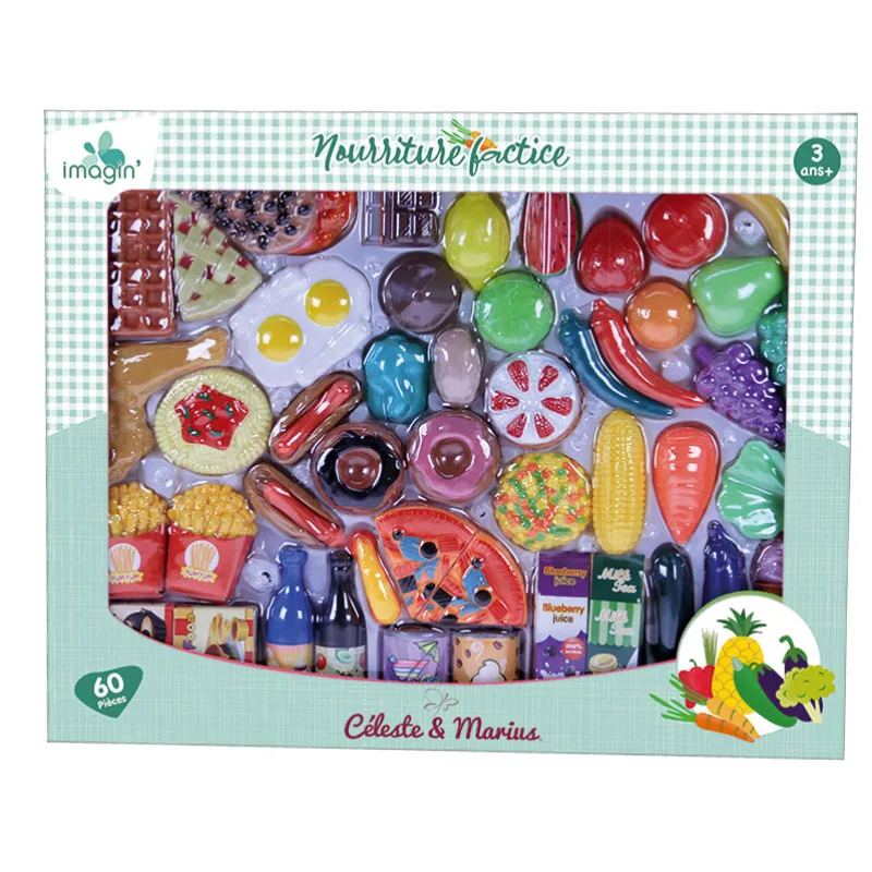 Coffret nourriture pour dinette 60pcs
