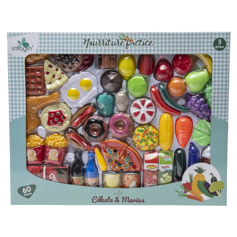 Coffret de nourriture de dinette factice pour enfant - Provence Outillage