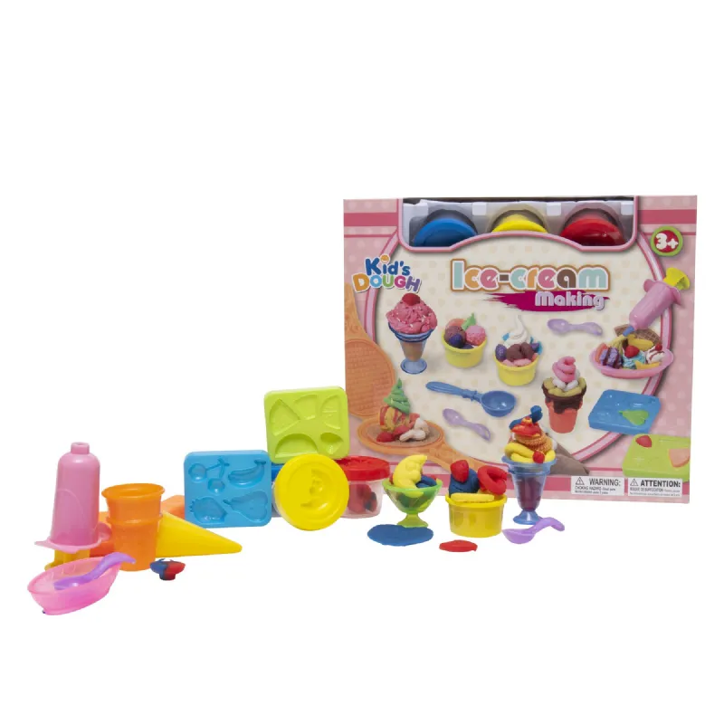 Pate A Modeler Enfant 3 4 5 6 7 8 ans,28 Pièces Cuisine Enfant Outils de  Vaches laitières Set Machine à nouilles crème glacée ,Cadeau de Jouet  Enfants