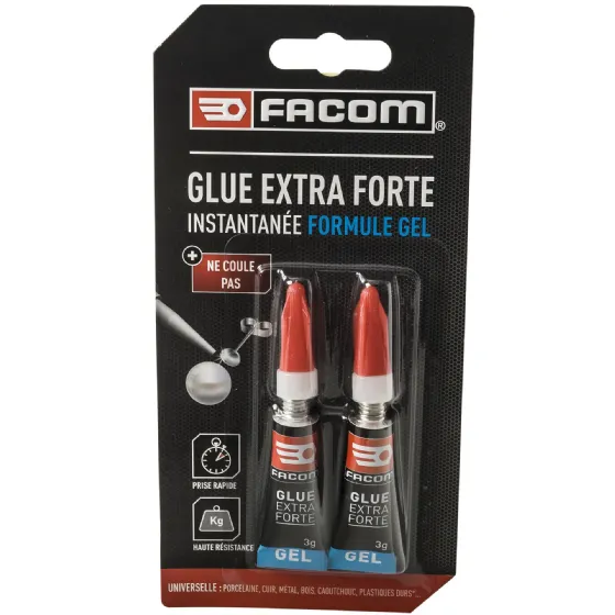 Colle glue extra forte Facom - Glue liquide instantanée Facom