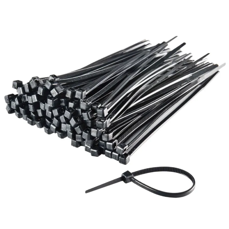 Colliers rapides en nylon noir x100