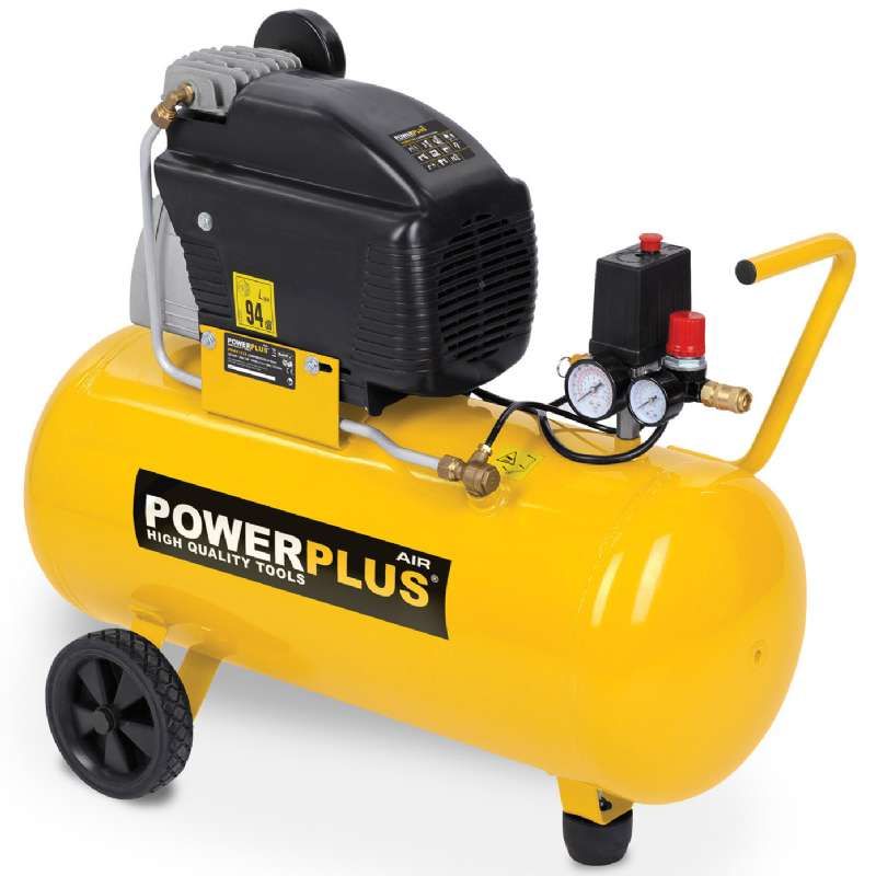 Compresseur Powerplus 50 litres 2cv 1500w - Provence Outillage
