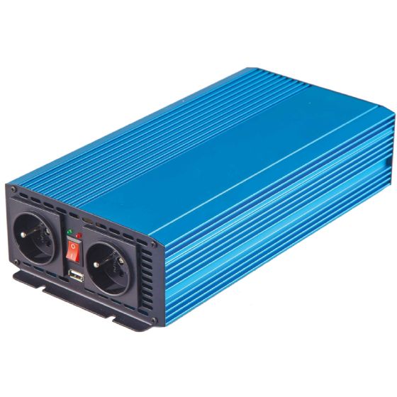 EDECOA Convertisseur 12v 220v Pur Sinus 2000w 2X USB Télécoande Pro