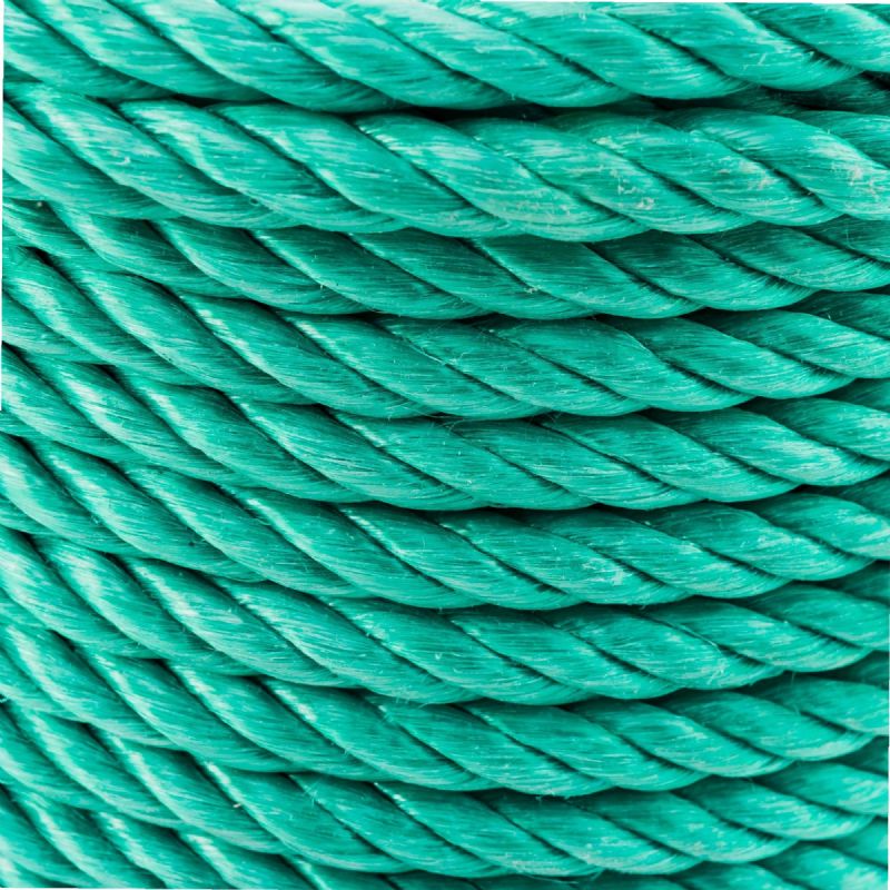 Corde En Polypropylène 30 Mètres - Diamètre 12 Mm, Résistance 1.9 Tonne, Verte, Pour Jardin, Bricolage, Usage Quotidien