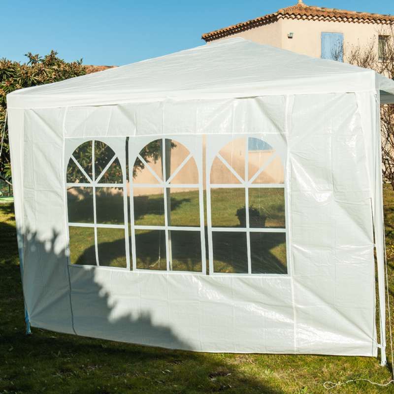 Côté de tente fenêtre blanc 2.9 x 1.9 m