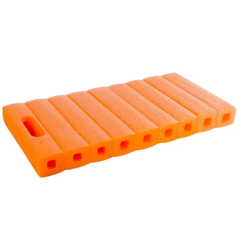Coussin de jardinier orange 20x41 cm