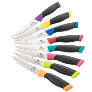Couteau à steak multicolore les 8 pièces