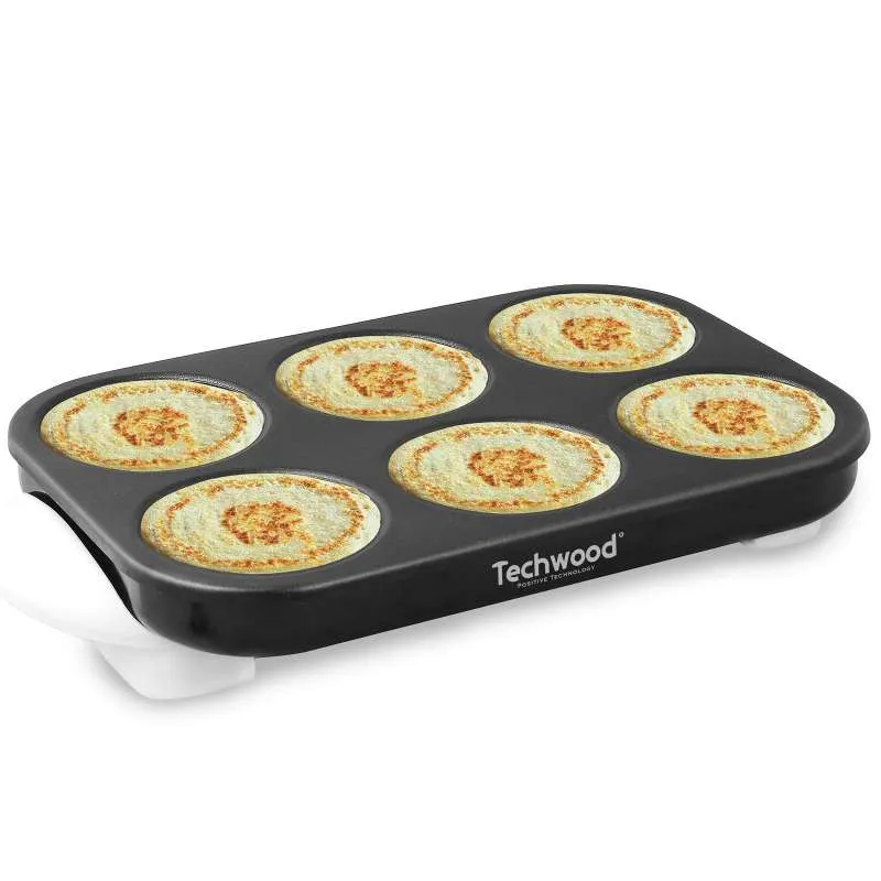 Crêpière mini 6 crêpes ou pancakes 1500w