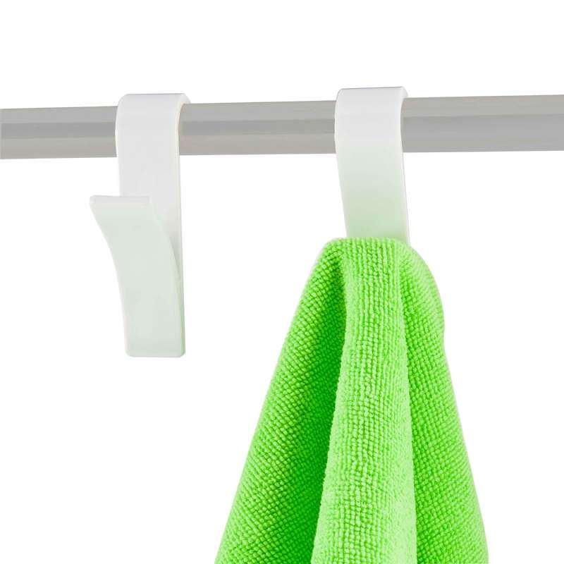 Crochet pour sèche serviette blanc 2 pcs
