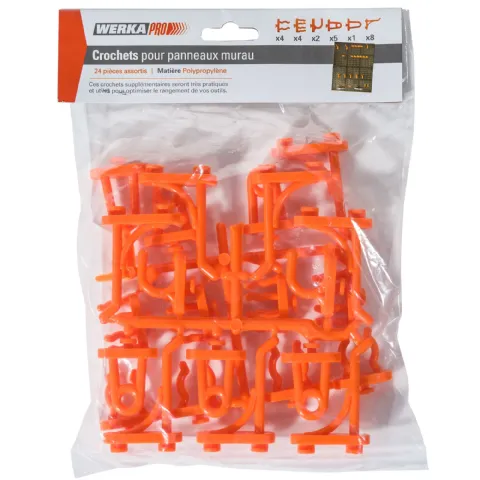 Crochets supplémentaires (24 pièces) Werkapro