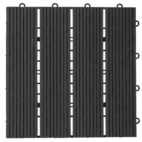Dalle de sol gris foncé 30x30cm (lot de 6)