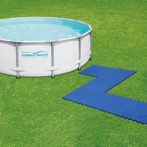 Dalles de sol (50x50 cm) Summer Waves pour piscine (lot de 8 pièces)
