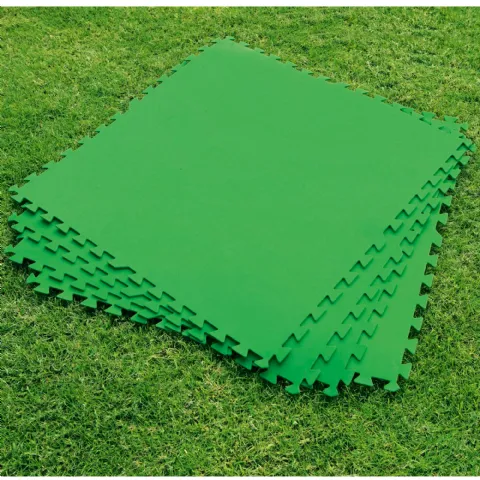 Lot de 9 dalles de sol vertes 78x78cm (5,48m²) Bestway pour piscine
