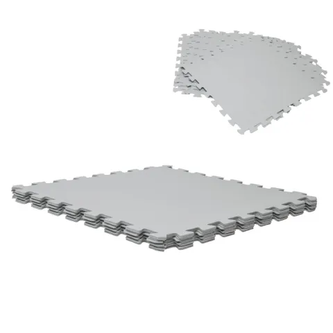 Dalle pour piscine grise (50x50cm) 3mm épaisseur  9 pièces Werkapro 