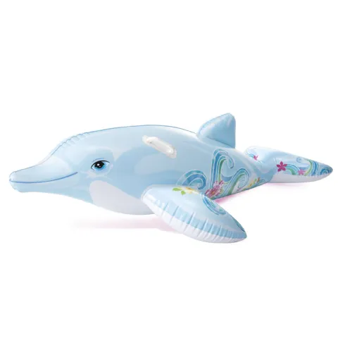 Bouée gonflable dauphin à chevaucher pour piscine Intex