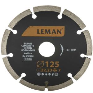 Disque diamant segments 125 mm Leman